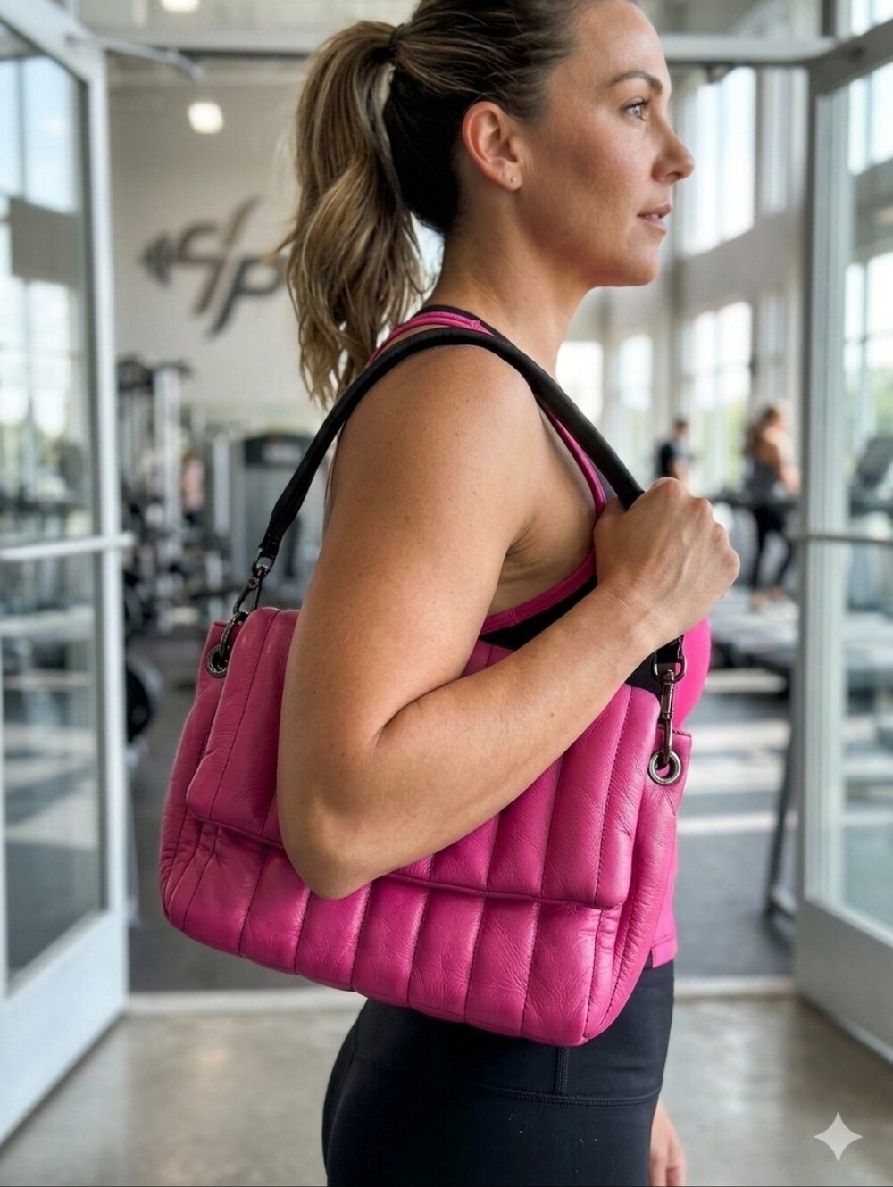 ❤️Think Royln Pink Quilted Shoulder Bag